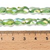 Electroplate Glass Beads Strands EGLA-P066-01A-AB06-4
