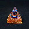 Resin Orgonite Pyramid Home Display Decorations G-PW0004-57D-1