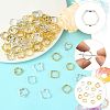 100Pcs 10 Styles Alloy Bead Frame FIND-FS0004-92-3