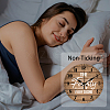 MDF Printed Wall Clock HJEW-WH0058-008-4