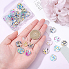   48 Pcs 6 Style Cellulose Acetate(Resin) Charms KY-PH0001-42-6