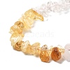 Natural Quartz Crystal & Rose Quartz & Citrine Beads Strands G-L610-A23-01-3