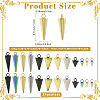 24Pcs 12 Styles 304 Stainless Steel Pendants STAS-FS0002-24-3