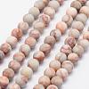 Natural Red Netstone Beads Strands G-F518-17-6mm-1