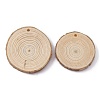 Unfinished Wood Pendants WOOD-WH0025-46B-1