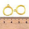 Brass Hoop Earring Findings KK-G502-01G-3