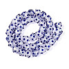 Handmade Foil Lampwork Beads Strands FOIL-T008-02C-1