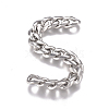 Tarnish Resistant 201 Stainless Steel Cuban Link Chains CHS-G017-14P-2