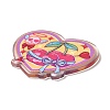 Valentine's Day Transparent Printed Acrylic Pendants OACR-Q187-01A-2
