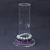 Organic Glass Vertical Tower Jewelry Bracelet Display Stand BDIS-G005-02-1