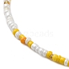 Glass Beaded Necklace NJEW-Z029-05W-2