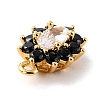 Eco-Friendly Brass Micro Pave Cubic Zirconia Charms ZIRC-C027-12G-09-RS-3