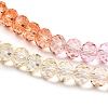 Transparent Painted Glass Beads Strands X1-DGLA-A034-T8mm-A20-3