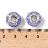 Transparent Resin Rondelle European Beads RESI-S023-03-3