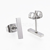 304 Stainless Steel Stud Earrings EJEW-H350-24P-2