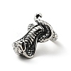 316 Stainless Steel Snake Finger Ring RJEW-C030-05C-AS-3