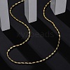 Rack Plating Brass Oval Link Chain Necklace NJEW-A035-06G-03-3