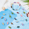 60Pcs 12 Colors Handmade Porcelain Beads PORC-HS0001-07-3