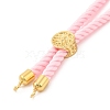 Twisted Nylon Cord Silder Bracelets DIY-B066-03G-06-2