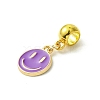 Golden Tone Alloy Enamel European Dangle Charms PALLOY-JF03235-3