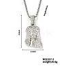 Vintage Alloy Crystal Rhinestone Jesus Head Pendant Necklaces SW1874-2-1