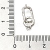 925 Sterling Silver Fold Over Clasps STER-U006-11P-3