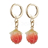 Brass Leverback Earrings for Women EJEW-JE06239-2