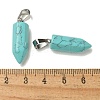 Synthetic Turquoise Pendants G-Z067-07P-05-4