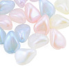 Rainbow Iridescent Plating Acrylic Beads OACR-N010-054-1