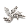 Brass Micro Pave Cubic Zirconia Pendants KK-Z125-01P-2