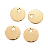 201 Stainless Steel Charms STAS-K217-31G-3