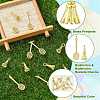 12Pcs 2 Styles Brass Pendants KK-CJ0004-49-3