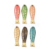 Brass Enamel Pendants KK-CBAF17A-06G-1