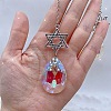 Acrylic Teardrop Pendant Decorations PW-WG57247-03-1