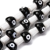 Handmade Evil Eye Lampwork Beads Strands LAMP-S069-01B-1