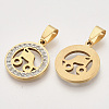 201 Stainless Steel Pendants STAS-N089-83G-2