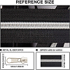 Nylon Closed-end Zipper and Zinc Alloy Zipper Sliders Zipper Head DIY-BC0011-65-2