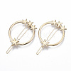 Alloy Hollow Geometric Hair Pin X-PHAR-N005-010G-1