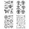 CRASPIRE 4 Sheets 4 Styles PVC Plastic Stamps DIY-CP0008-91B-8