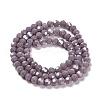 Electroplate Opaque Glass Beads Strands LS-EGLA-A035-P4mm-A11-2