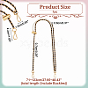 Adjustable Imitation Pearl Bead Bag Strap Chains FIND-WH0417-74-2