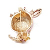 Alloy Enamel Brooch Pin JEWB-Q030-09G-02-2