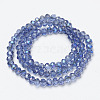 Electroplate Glass Beads Strands EGLA-A034-T6mm-I12-2