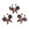 Butterfly Natural Amethyst Brooch G-A278-02G-06-1