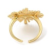 Rack Plating Brass Cuff Finger Rings for Women RJEW-C114-18B-G-3