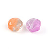 Two Tone Transparent Resin Beads RESI-N042-02A-2