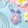 Flower Cotton Pendant Decorations HJEW-JM02916-03-1