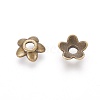 Tibetan Style Alloy Bead Caps TIBEB-P002-08AB-RS-2