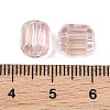 Electroplate Column Glass Beads EGLA-A043-02-AB17-3