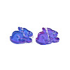 Two Tone Transparent Spray Painted Glass Beads GLAA-Q092-03-CM-4